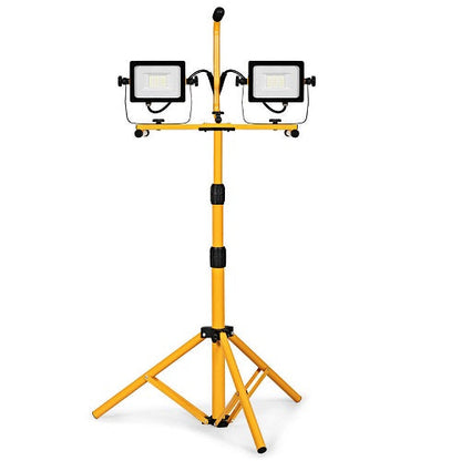 82W 7000L Portable Dual LED Work Light with Stand (Pack Of 2)