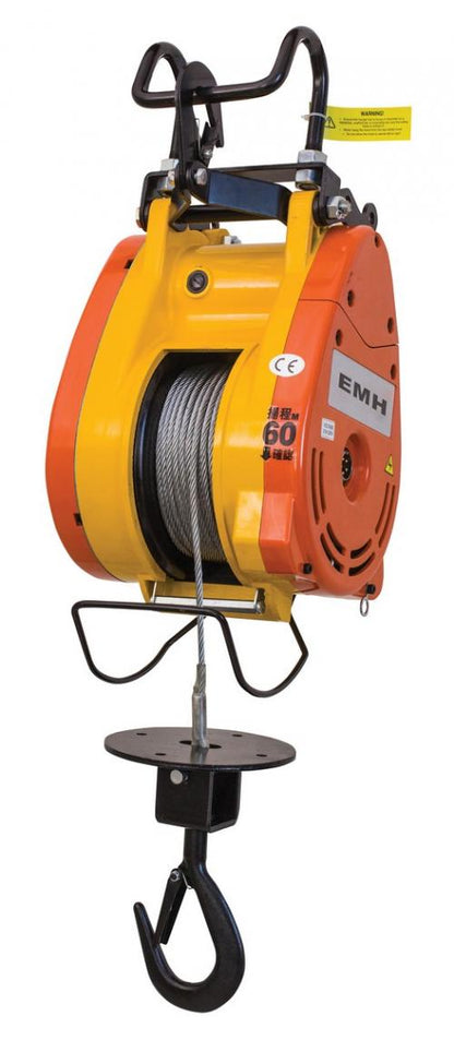 Electric Rope Hoist- 300Lb, 115v, 90ft lift